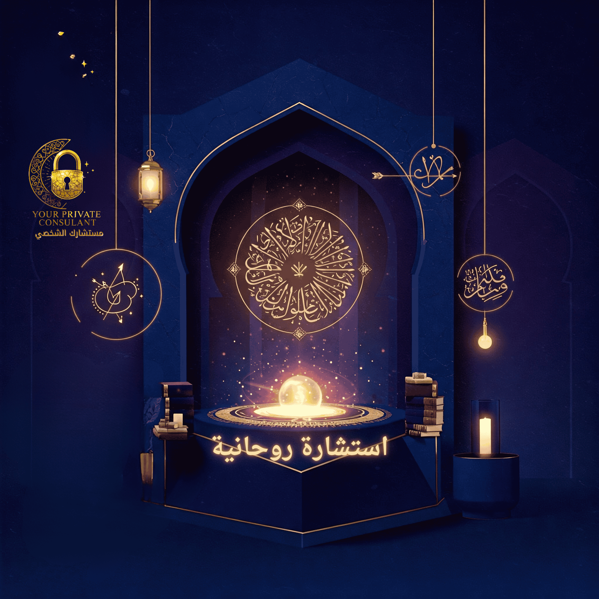 رمز للتوازن الروحاني والطاقة الإيجابية في سياق خليجي.
